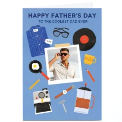 Card Factory Photo Lemon & Sugar Father's Day Card - Coolest Dad Ever Stuff