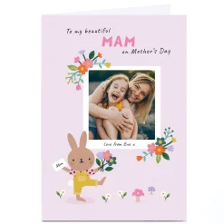Card Factory Photo Lemon & Sugar Mother's Day Card - Mam Bunny