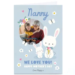 Card Factory Photo Lemon & Sugar Mother's Day Card - Nanny Bunny