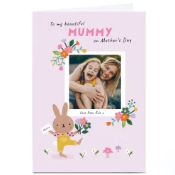 Card Factory Photo Lemon & Sugar Mother's Day Card - Mummy Bunny