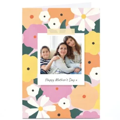 Card Factory Photo Lemon & Sugar Mother's Day Card - Floral Frame