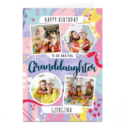 Hot Photo Little Mono Birthday Card - Amazing Granddaughter Kids For Granddaughter|Granddaughter