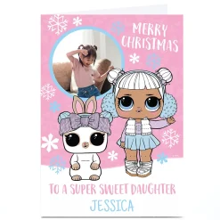 Best Photo L.O.L. Surprise! Christmas Card - Daughter Christmas|Photo