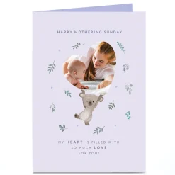 Clearance Photo Mother's Day Card - Cute Koala Bear, Happy Mothering Sunday Photo