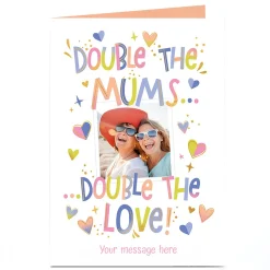Sale Photo Mother's Day Card - Double the Mums Double the Love Photo