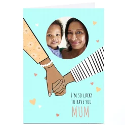 Discount Photo Mother's Day Card - I'm so Lucky Photo