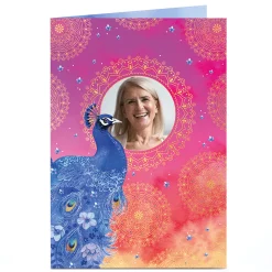 Outlet Photo Mother's Day Card - Peacock Photo