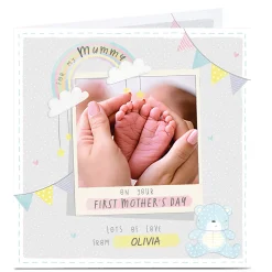 New Photo Mother's Day Card - Rainbow Mummy 1st Mother's Day Photo