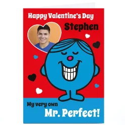 Card Factory Photo Mr Men & Little Miss Valentine's Day Card - Mr Perfect