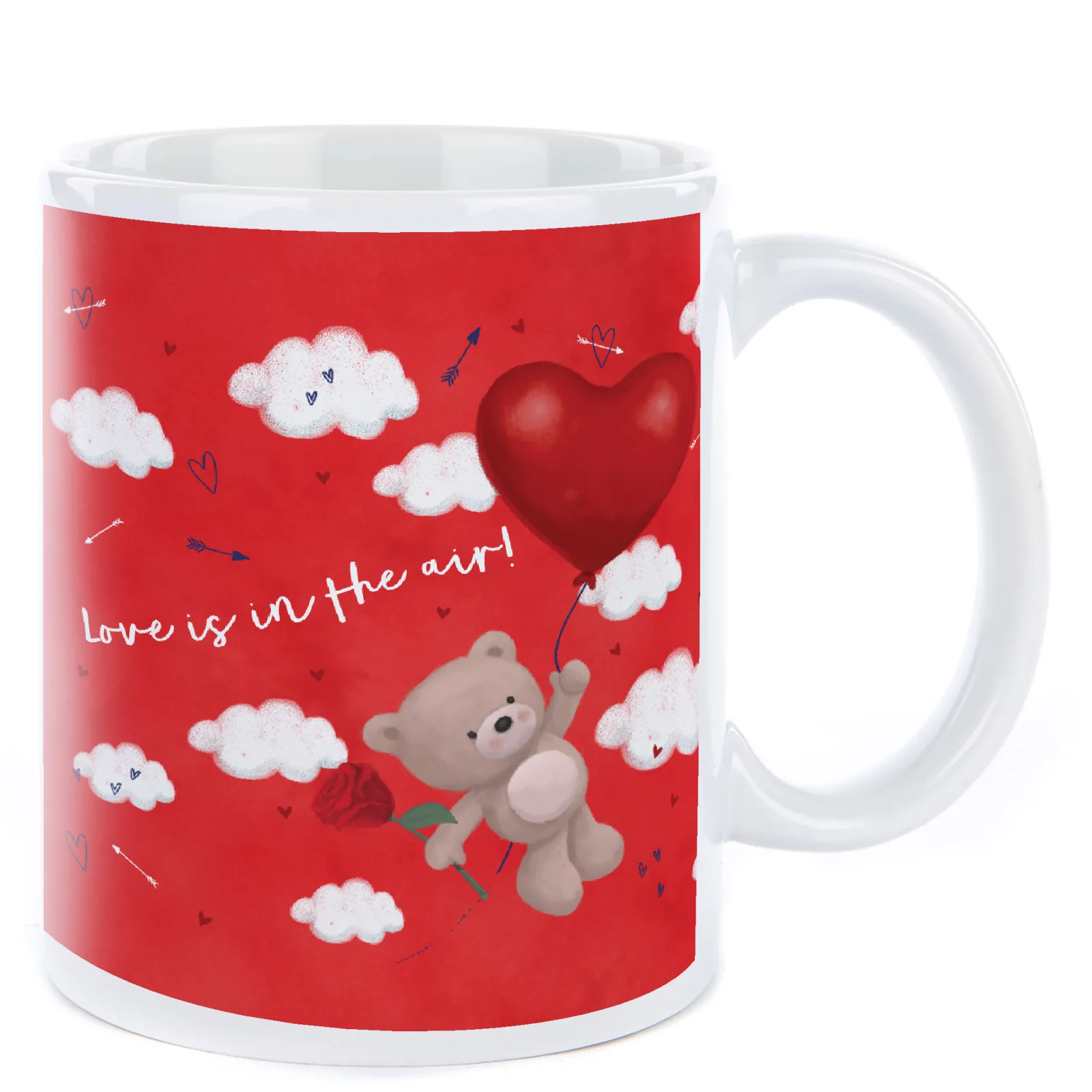 Card Factory Photo Mug - Hugs Love Is In The Air