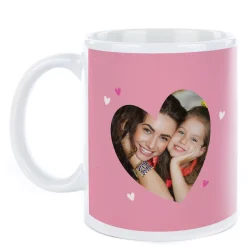 Hot Photo Mug - Lovely Rabbit with Flower Personalised Mugs|Photo Gifts