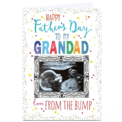 Card Factory Photo Nik Golesworthy Father's Day Card - Grandad From Bump