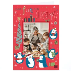 Outlet Photo Nikki Golesworthy Christmas Card - Penguins Photo|Christmas