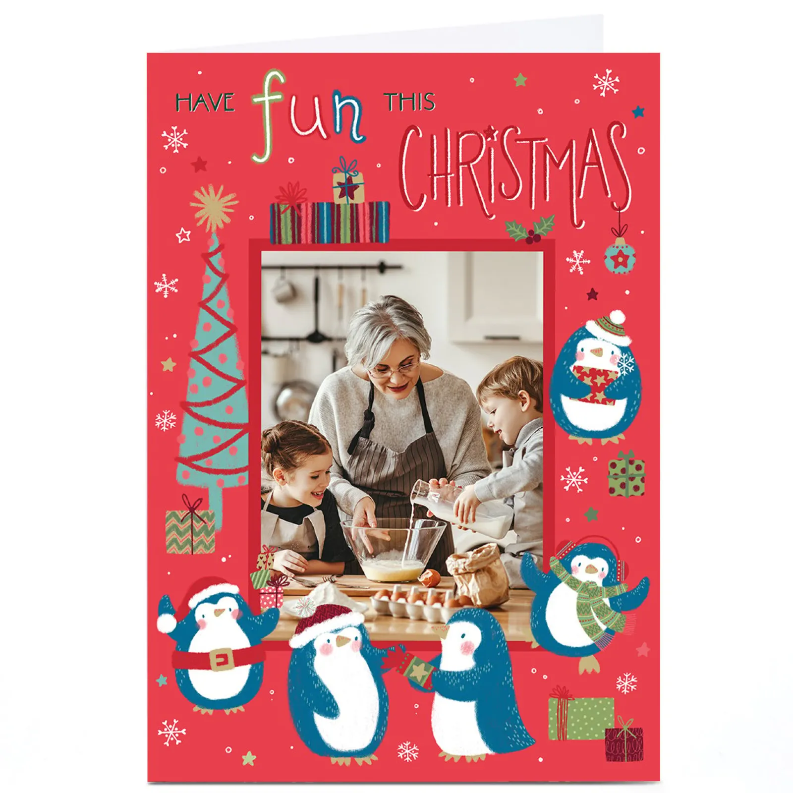 Outlet Photo Nikki Golesworthy Christmas Card - Penguins Photo|Christmas