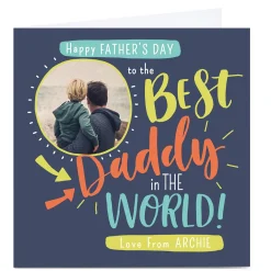 Card Factory Photo Nikki Whiston Father's Day Card - Daddy