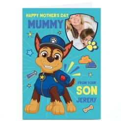 Card Factory Photo Paw Patrol Mother's Day Card - From your Son