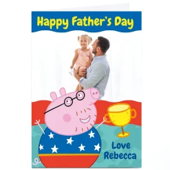 Clearance Photo Peppa Pig Father's Day Card - Trophy Winner Father's Day|Photo