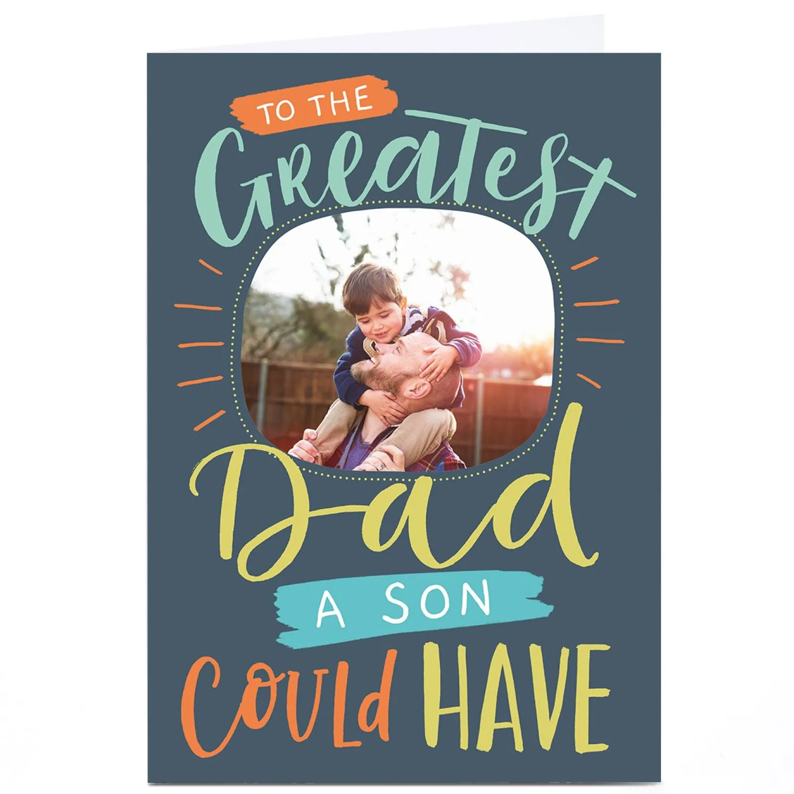 Online Photo Personalised Nikki Whiston Card - Greatest Dad, From Son For Dad|100Th Birthday