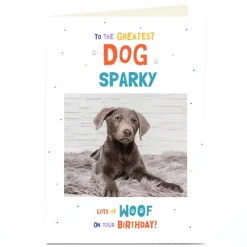 Photo Pet Birthday Card - To The Greatest Dog Kids For Kids|Photo