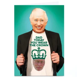 Best Photo PG Quips Birthday Card - Today You Wear The Crown For Dad|Trending