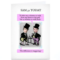 Online Photo PG Quips Birthday Card - Difference Is Staggering For Friend|For Friend