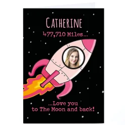 Hot Photo PG Quips Valentine's Day Card - The Moon And Back Photo