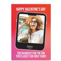 Outlet Photo PG Quips Valentine's Day Card - Too Raunchy Too Classy Photo