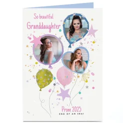 Card Factory Photo Prom Card - So Beautful Balloons, Granddaughter