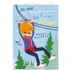 Kids Card Factory Photo Rachel Griffin Birthday Card - Adventurous Nephew