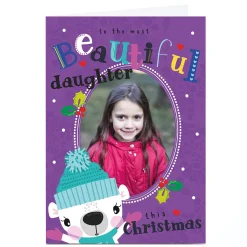 Card Factory Photo Rachel Griffin Christmas Card - Polar Bear