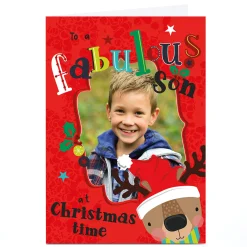 Card Factory Photo Rachel Griffin Christmas Card - Fabulous Son