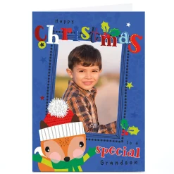 Card Factory Photo Rachel Griffin Christmas Card - Grandson