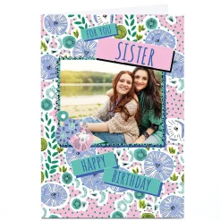 Card Factory Photo Rebecca Prinn Birthday Card - Sister