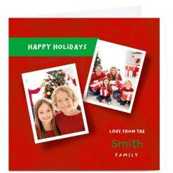 Card Factory Photo Roshah Designs Christmas Card - From The Family