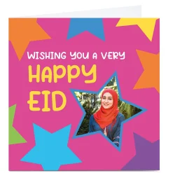 Card Factory Photo Roshah Designs Eid Card - Starry