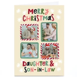 Sale Photo Stevie Studio Christmas Card - 4 Festive Frames, Daughter and Son in Law Christmas|Photo