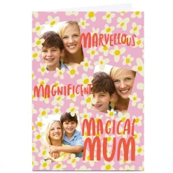 Card Factory Photo Stevie Studio Mother's Day Card - Marvellous Magnificent Magical Mum