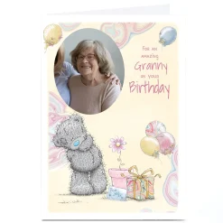 Best Photo Tatty Teddy Birthday Card - Floating Balloons, Amazing Granny For Grandma|Tatty Teddy