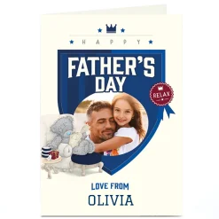 Card Factory Photo Tatty Teddy Father's Day Card - Relaxing Bear