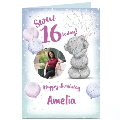 New Photo Tatty Teddy 16th Birthday Card - Sweet 16 Today For Sister|For Niece