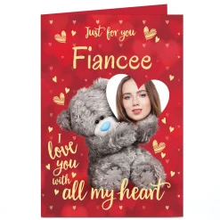 Sale Photo Tatty Teddy Valentine's Day Card - With All my Heart, Fiancee Tatty Teddy|Photo