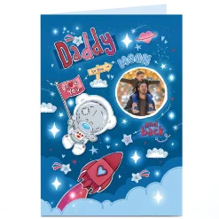 Card Factory Photo Tatty Teddy Valentine's Day Card - To The Moon and Back, Daddy