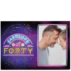 BOY Card Factory Photo 40th Birthday Card - Fabulous at Forty