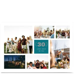 BOY Card Factory Photo 30th Birthday Card - Looks Great On You