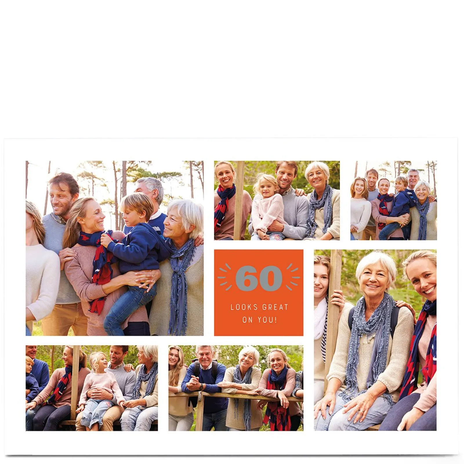 Outlet Photo 60th Birthday Card - Looks Great On You, Editable Age BOY For Uncle|For Son