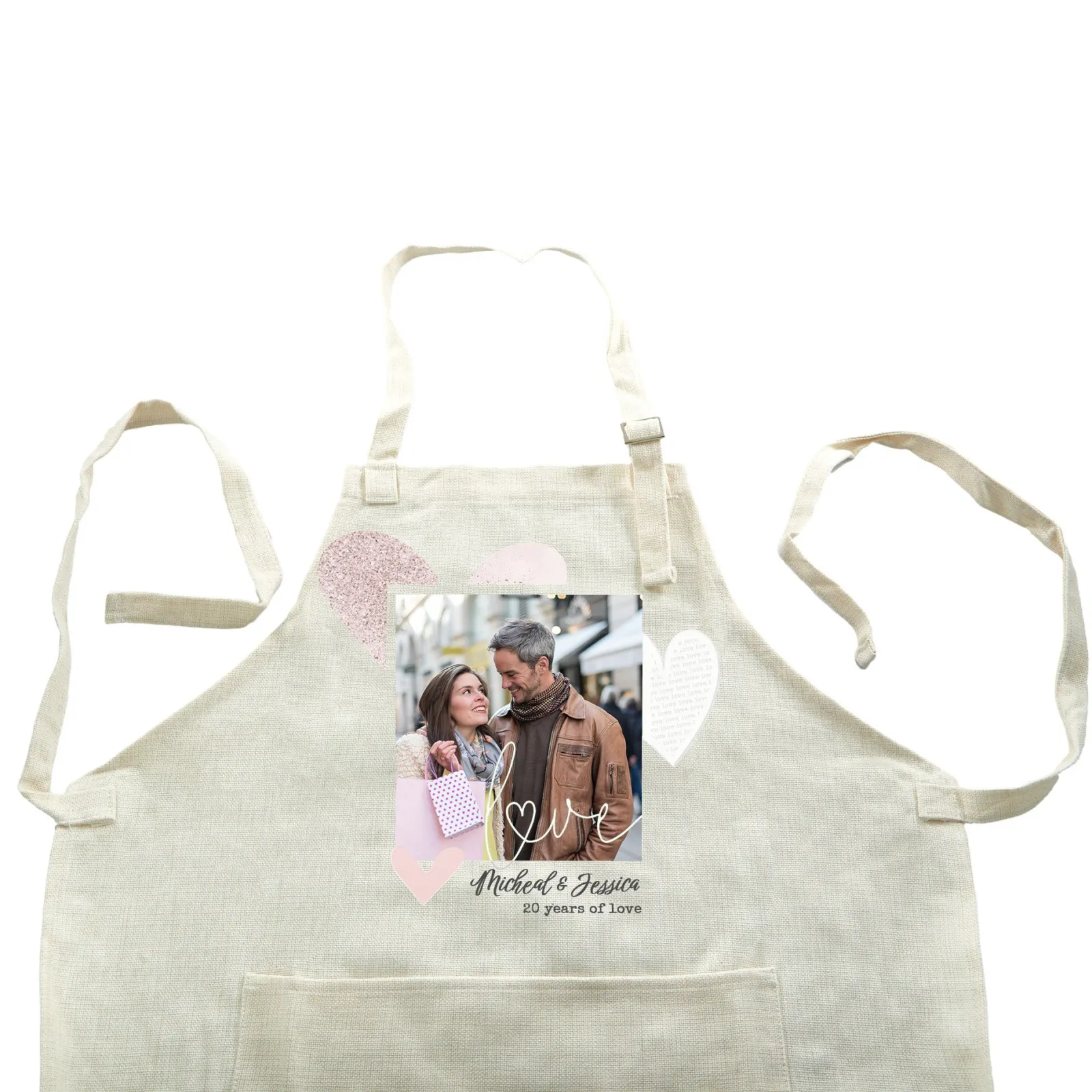 Card Factory Photo Upload Apron - Years of Love
