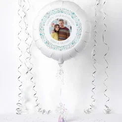 New Photo Upload Balloon - Heart Border, Any Photo and Message Personalised Party|Wedding Party