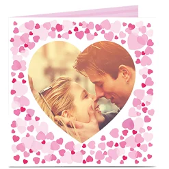 Discount Photo Upload Card - Heart Shaped Box Wedding|Engagement