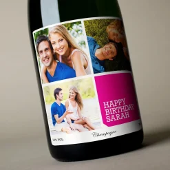 Card Factory Photo Upload Champagne - 3 Photos & A Message