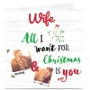 Card Factory Photo Upload Christmas Card - All I Want For Christmas - Wife